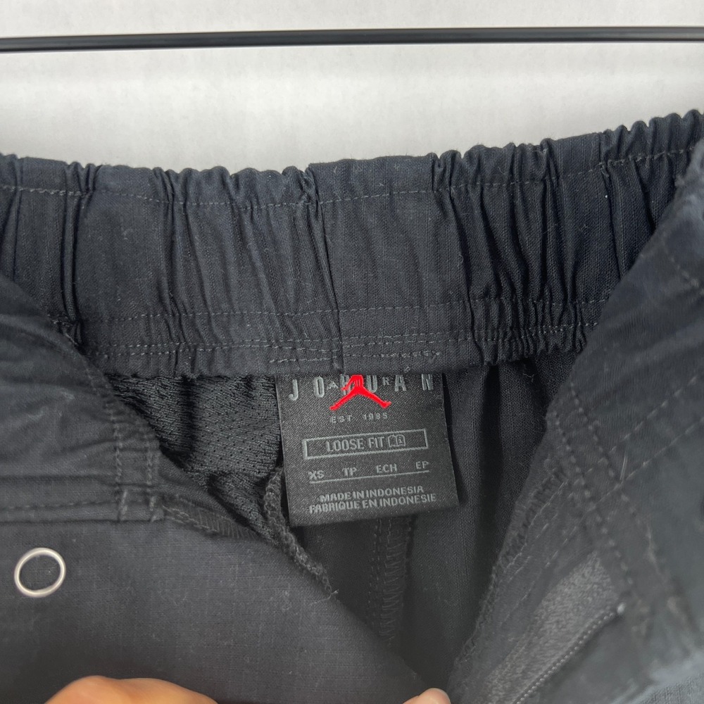 Nike Air Jordan Cargo Pants Womens XS Black Cotton Loose Fit High Rise Outdoor - Picture 6 of 16